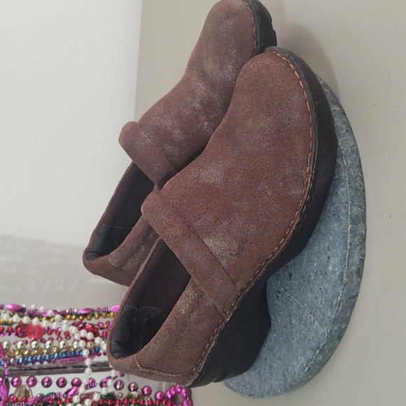 BOC Distressed Metallic Suede Euro Clogs 11 M/W - Picture 3 of 11